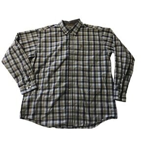 Cinch Plaid Western Shirt Long‎ Sleeve Button Up Casual Cowboy Size Large